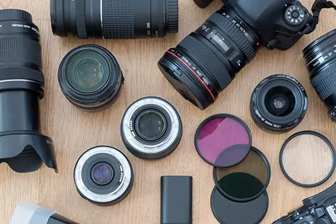 Verschiedene Objektive