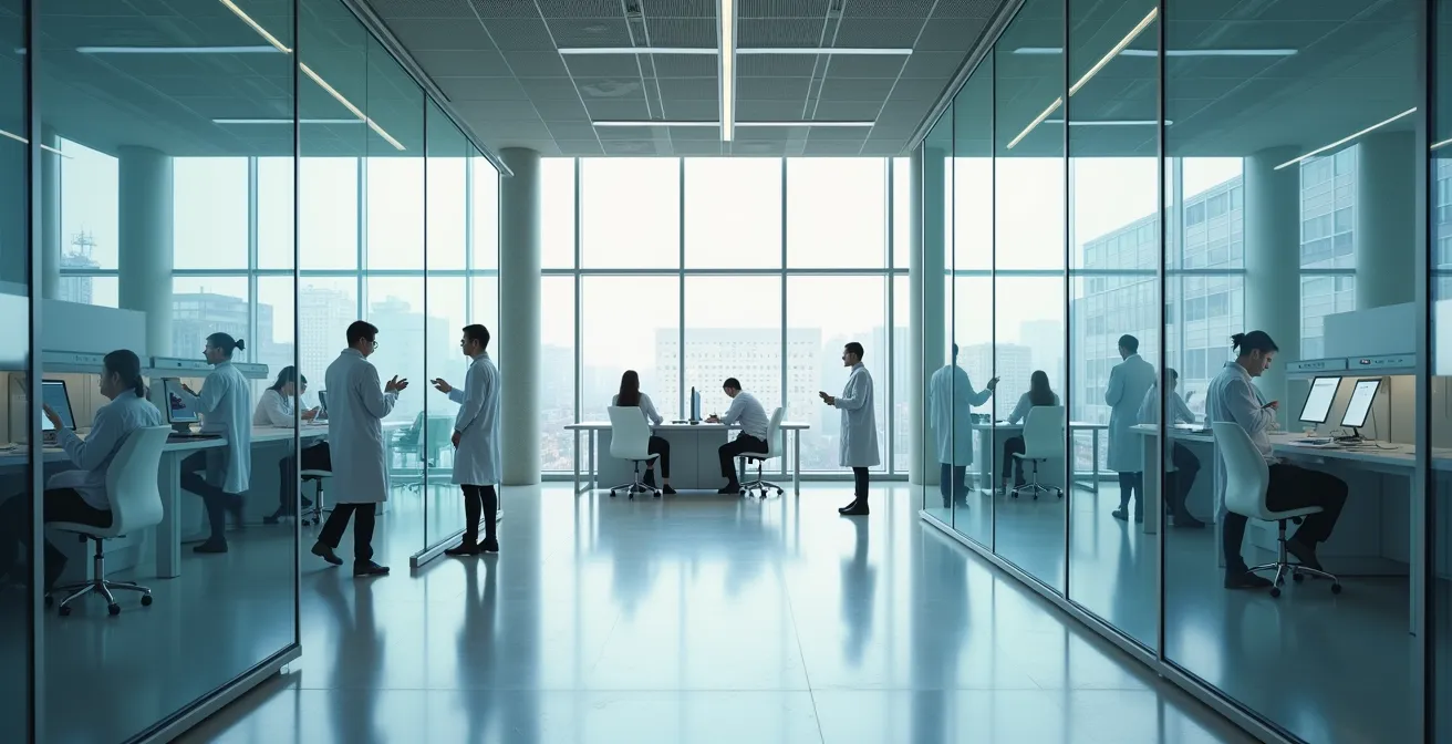 Authentische Architektur-Reportage mit Menschen in Aktion