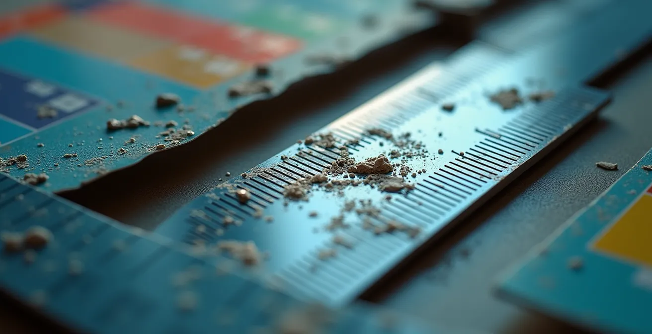 Professionelle forensische Maßstäbe und Referenzkarten für gerichtsfeste Schadensdokumentation