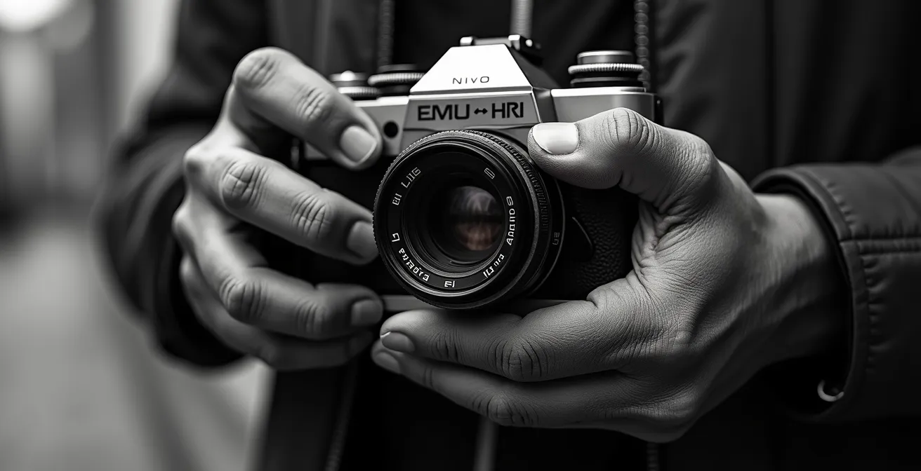 Fotografin dokumentiert soziale Realitäten mit analoger Kamera in urbaner Umgebung