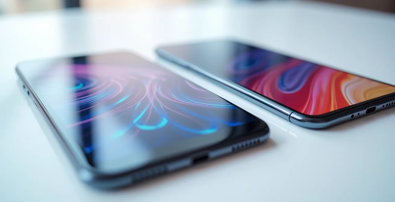 Vergleich zwischen Desktop- und Mobile-Ansicht einer interaktiven Grafik