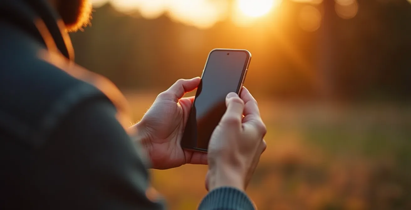Fotograf nutzt Sonnenstand-App bei Stromausfall in Brandenburg