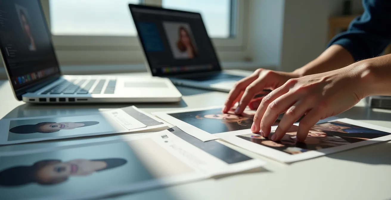 Vergleichsdarstellung der Randbereich-Korrektur bei Weitwinkel-Porträts